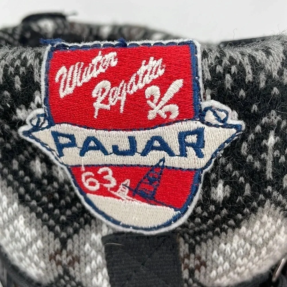 PAJAR Tall Winter Regatta Boots Fair Isle Fleece Lined Size 5.5 EU 36